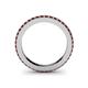 5 - Caitlin Red Garnet Eternity Band 