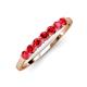 2 - Vivian 3.00 mm Ruby Wedding Band 