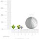4 - Ceyla Peridot and Diamond Stud Earrings 