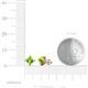 4 - Ceyla Peridot and Diamond Stud Earrings 
