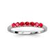 3 - Vivian 3.00 mm Ruby Wedding Band 