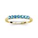 3 - Vivian 3.00 mm Blue Topaz Wedding Band 