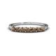 1 - Vivian 3.00 mm Smoky Quartz Wedding Band 