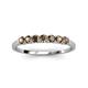 3 - Vivian 3.00 mm Smoky Quartz Wedding Band 