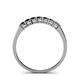 4 - Vivian 3.00 mm Black Diamond Wedding Band 