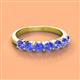3 - Kathleen 3.40 mm Round Tanzanite Wedding Band 