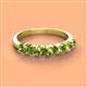 3 - Kathleen 3.40 mm Round Peridot Wedding Band 