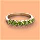 3 - Kathleen 3.40 mm Round Peridot Wedding Band 