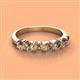 3 - Kathleen 3.40 mm Round Smoky Quartz Wedding Band 