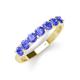 4 - Kathleen 3.40 mm Round Tanzanite Wedding Band 