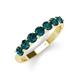 4 - Kathleen 3.40 mm Round London Blue Topaz Wedding Band 