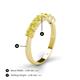 5 - Kathleen 3.40 mm Round Yellow Diamond Wedding Band 