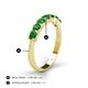 5 - Kathleen 3.40 mm Round Green Garnet Wedding Band 