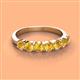 3 - Kathleen 3.40 mm Round Citrine Wedding Band 