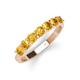 4 - Kathleen 3.40 mm Round Citrine Wedding Band 