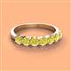 3 - Kathleen 3.40 mm Round Yellow Diamond Wedding Band 