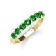 4 - Kathleen 3.40 mm Round Green Garnet Wedding Band 