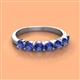 3 - Kathleen 3.40 mm Round Iolite Wedding Band 
