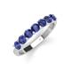 4 - Kathleen 3.40 mm Round Iolite Wedding Band 