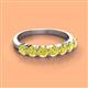 3 - Kathleen 3.40 mm Round Yellow Diamond Wedding Band 