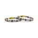 2 - Estella Iolite and Diamond Hoop Earrings 