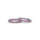 2 - Amia Pink Sapphire and Diamond Hoop Earrings 