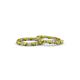 2 - Amia Peridot and Diamond Hoop Earrings 