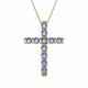 1 - Amen Tanzanite Cross Pendant 