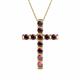 1 - Amen Rhodolite Garnet Cross Pendant 