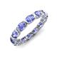 3 - Abigail 2.80 ctw Oval Shape Tanzanite Comfort fit Eternity Band 