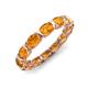 3 - Abigail 2.38 ctw Oval Shape Citrine Comfort fit Eternity Band 