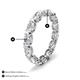 4 - Abigail 2.10 ctw Oval Shape Lab Grown Diamond Comfort fit Eternity Band 