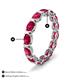 4 - Abigail 3.50 ctw Oval Shape Ruby Comfort fit Eternity Band 