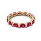 5 - Abigail 3.50 ctw Oval Shape Ruby Comfort fit Eternity Band 