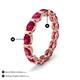 4 - Abigail 3.50 ctw Oval Shape Ruby Comfort fit Eternity Band 