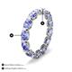 4 - Abigail 2.80 ctw Oval Shape Tanzanite Comfort fit Eternity Band 