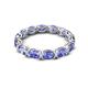 5 - Abigail 2.80 ctw Oval Shape Tanzanite Comfort fit Eternity Band 