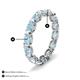 4 - Abigail 2.10 ctw Oval Shape Aquamarine Comfort fit Eternity Band 