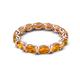 5 - Abigail 2.38 ctw Oval Shape Citrine Comfort fit Eternity Band 
