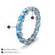 4 - Abigail 2.80 ctw Oval Shape Blue Topaz Comfort fit Eternity Band 