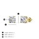 5 - Alida 1.00 ctw (5.00 mm) Cushion Shape Natural Diamond Solitaire Women Stud Earrings 