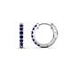 1 - Nico 0.29 ctw Blue Sapphire Small Huggie Earrings 