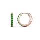 1 - Nico 0.29 ctw Green Garnet Small Huggie Earrings 