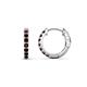 1 - Nico 0.29 ctw Red Garnet Small Huggie Earrings 