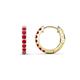 1 - Nico 0.29 ctw Ruby Small Huggie Earrings 