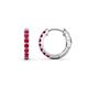 1 - Nico 0.29 ctw Ruby Small Huggie Earrings 