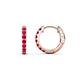 1 - Nico 0.29 ctw Ruby Small Huggie Earrings 