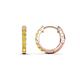 1 - Nico 0.28 ctw Yellow Diamond Small Huggie Earrings 