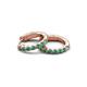 3 - Nico 0.29 ctw Created Alexandrite Small Huggie Earrings 