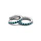3 - Nico 0.28 ctw Blue Diamond Small Huggie Earrings 